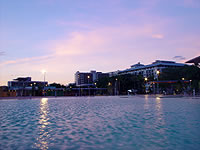 The Cairns Esplanade Lagoon Development by Night